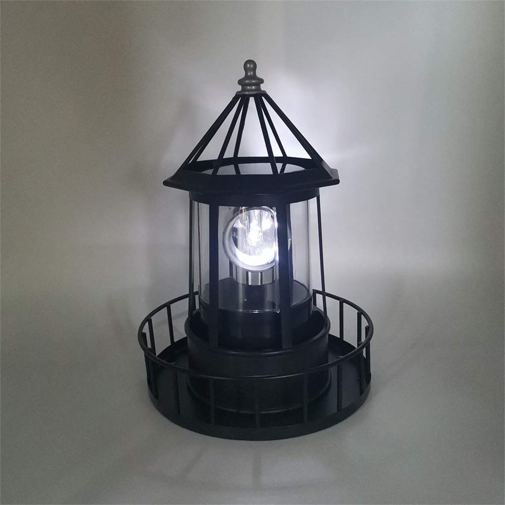 Solar LED Rotating Lighthouse Light T18094
