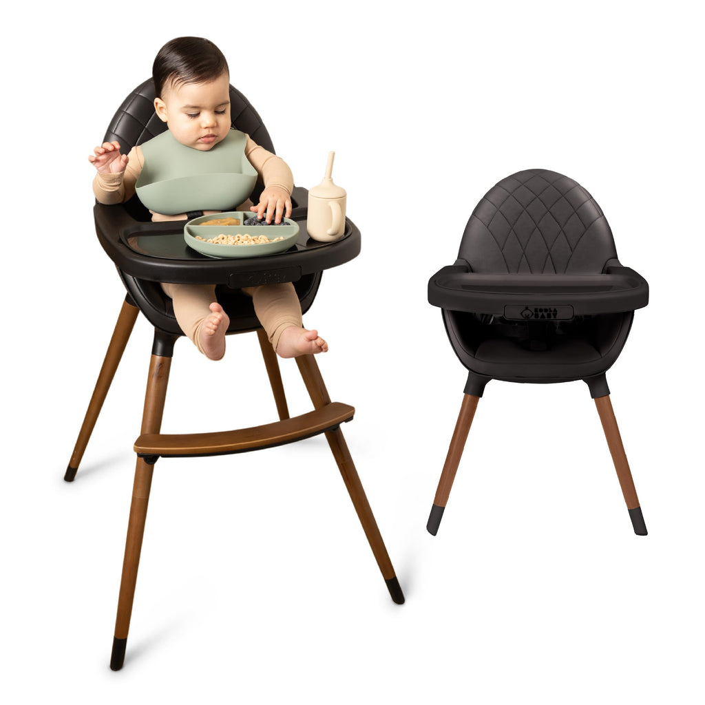 Convertible Wooden High Chair with Adjustable Height N8776