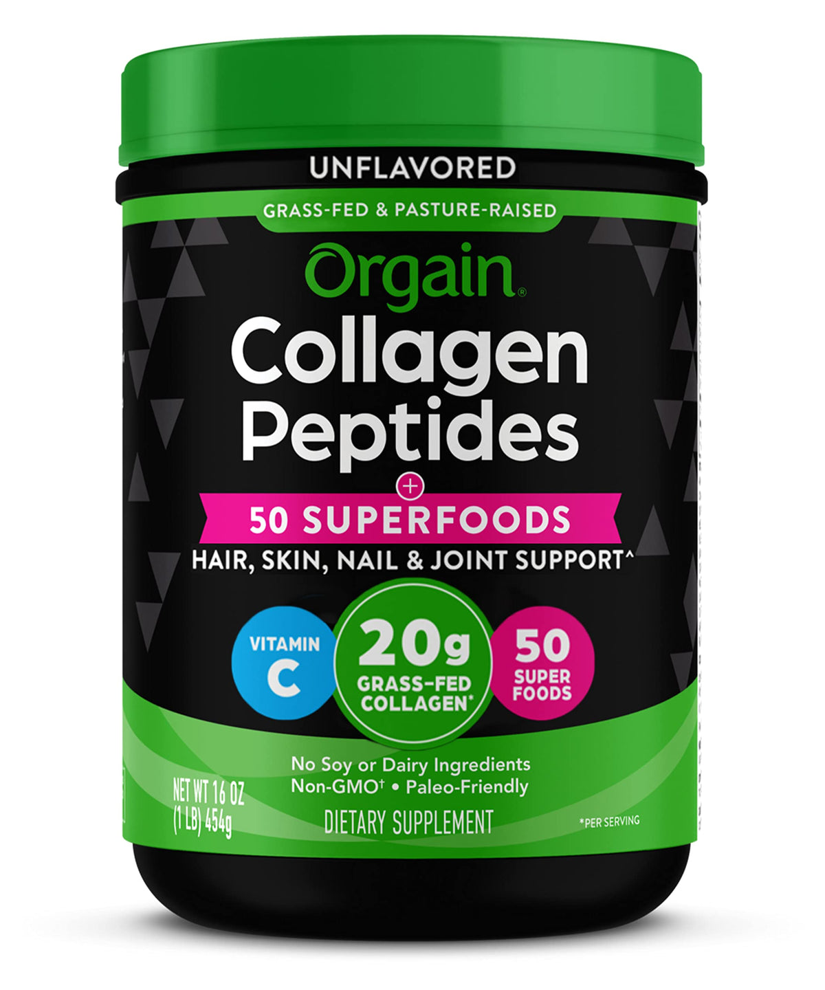 Hydrolyzed Collagen Powder with Organic Superfoods B2786