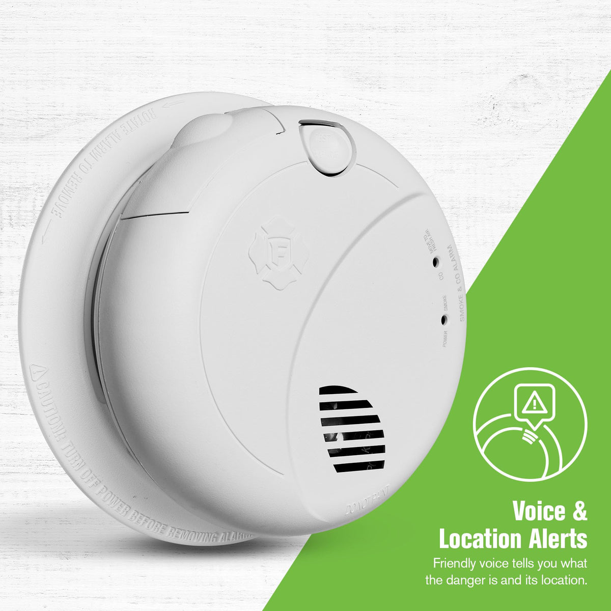 Hardwire Combination Smoke & Carbon Monoxide Alarm with Voice R272467