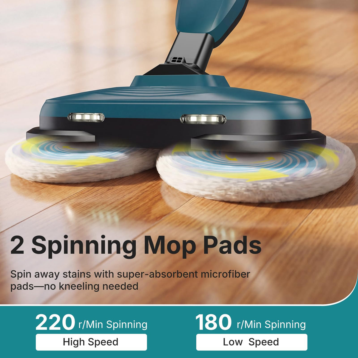 Steam Mop with Rotating Pads, 4 Cleaning Modes Z53263