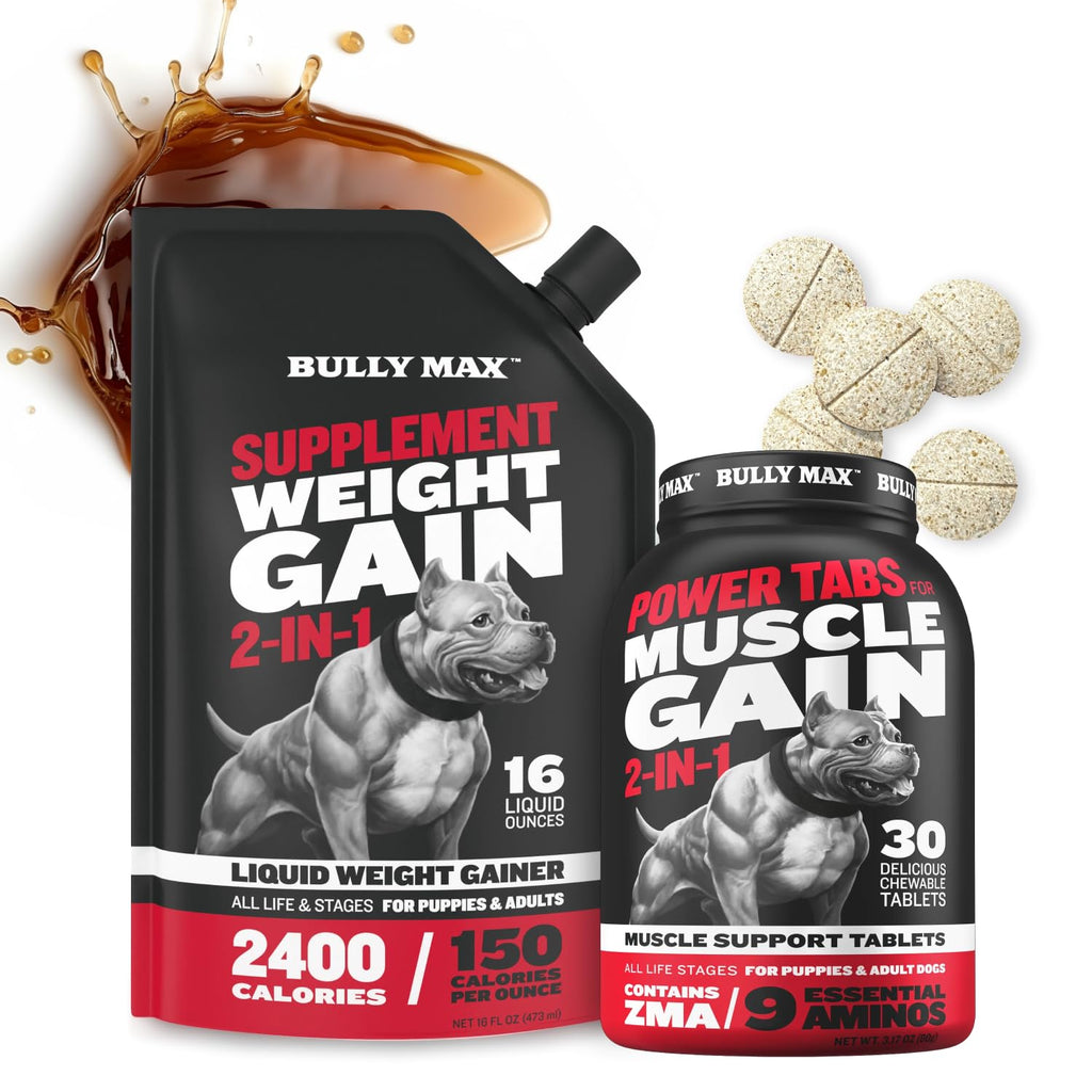 Liquid Weight Gainer 16oz and Muscle Builder Tablets 30ct W253839