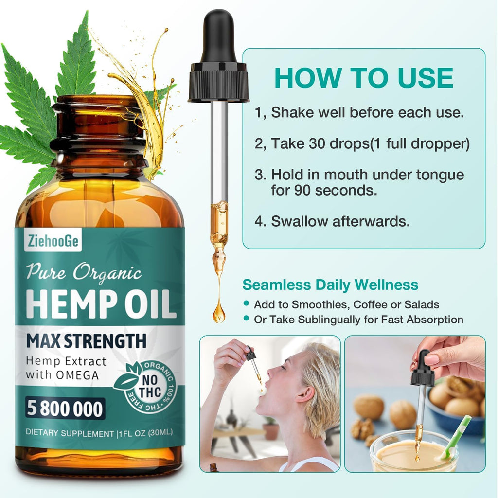 Hemp Oil Drops 3 Pack L739
