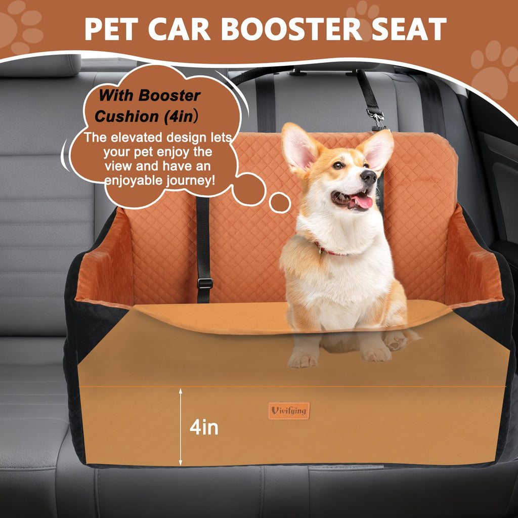 Large Dog Car Seat with 4 in Cushion Y135