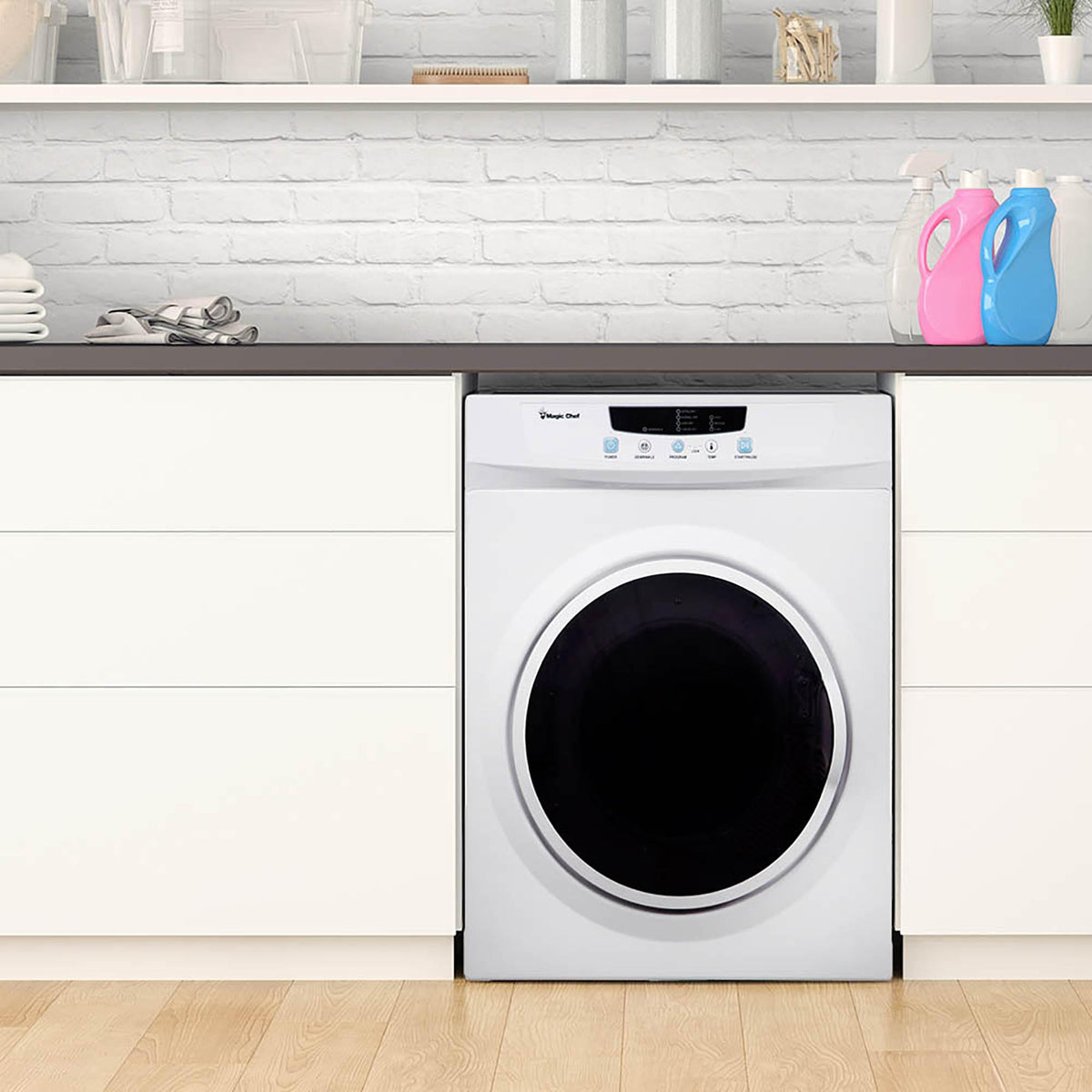 3.5 cu. ft. Electric Dryer in White F156