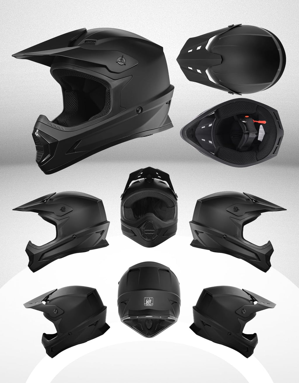 Kids DOT Approved Full Face Motocross Helmet R863