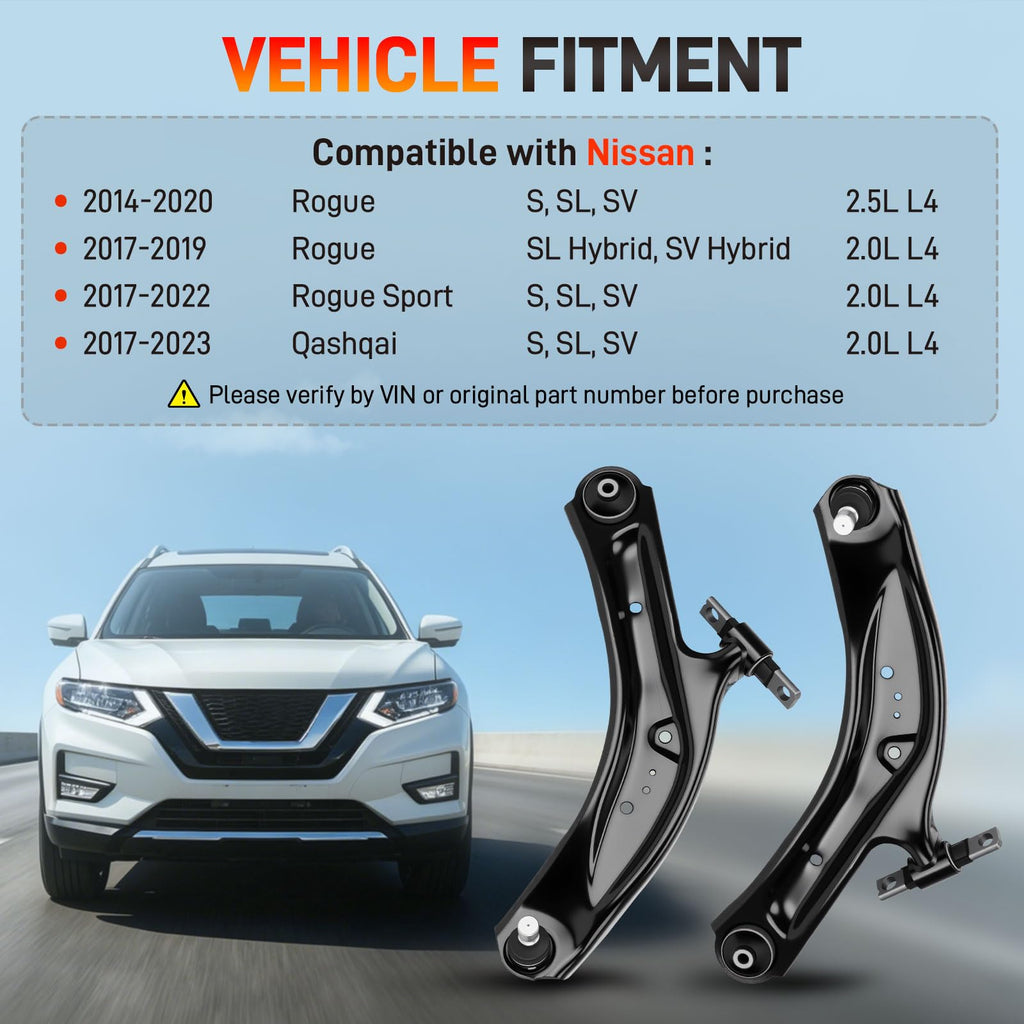 Front Lower Control Arm Set Left & Right with Ball Joint & Bushing M635