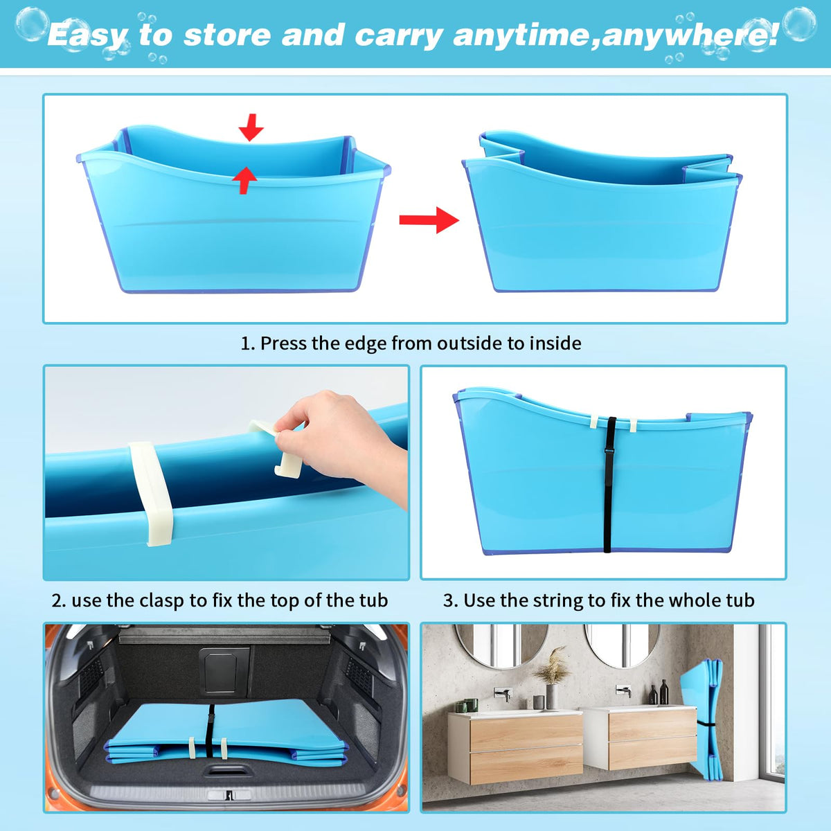 Foldable Dog Bathtub U3315