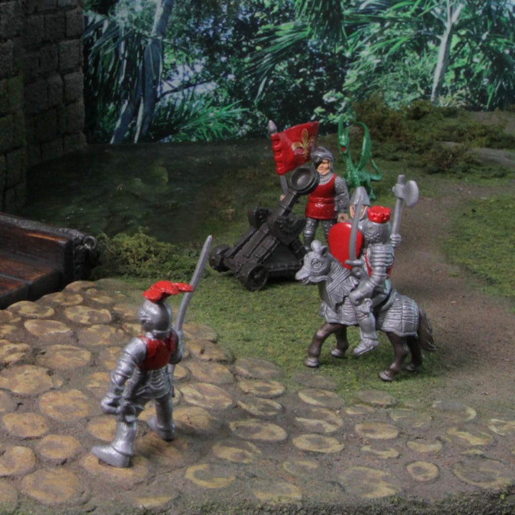 9 Medieval Knight & Dragon Toy Set X8413