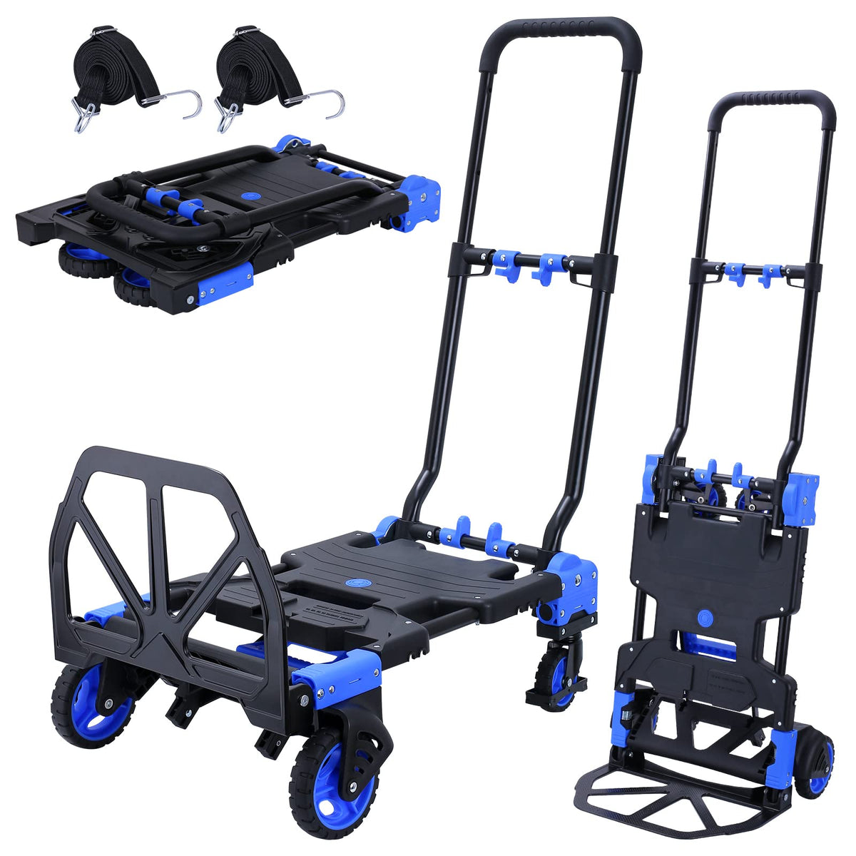 2-in-1 Foldable Hand Truck Dolly 330LB Capacity I154957