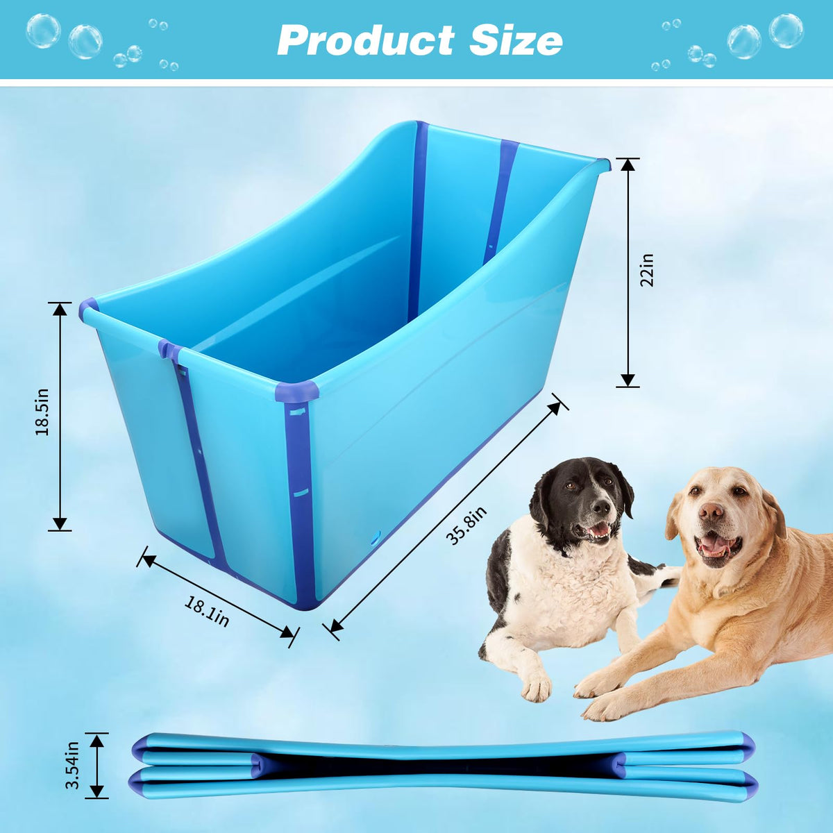 Foldable Dog Bathtub U3315