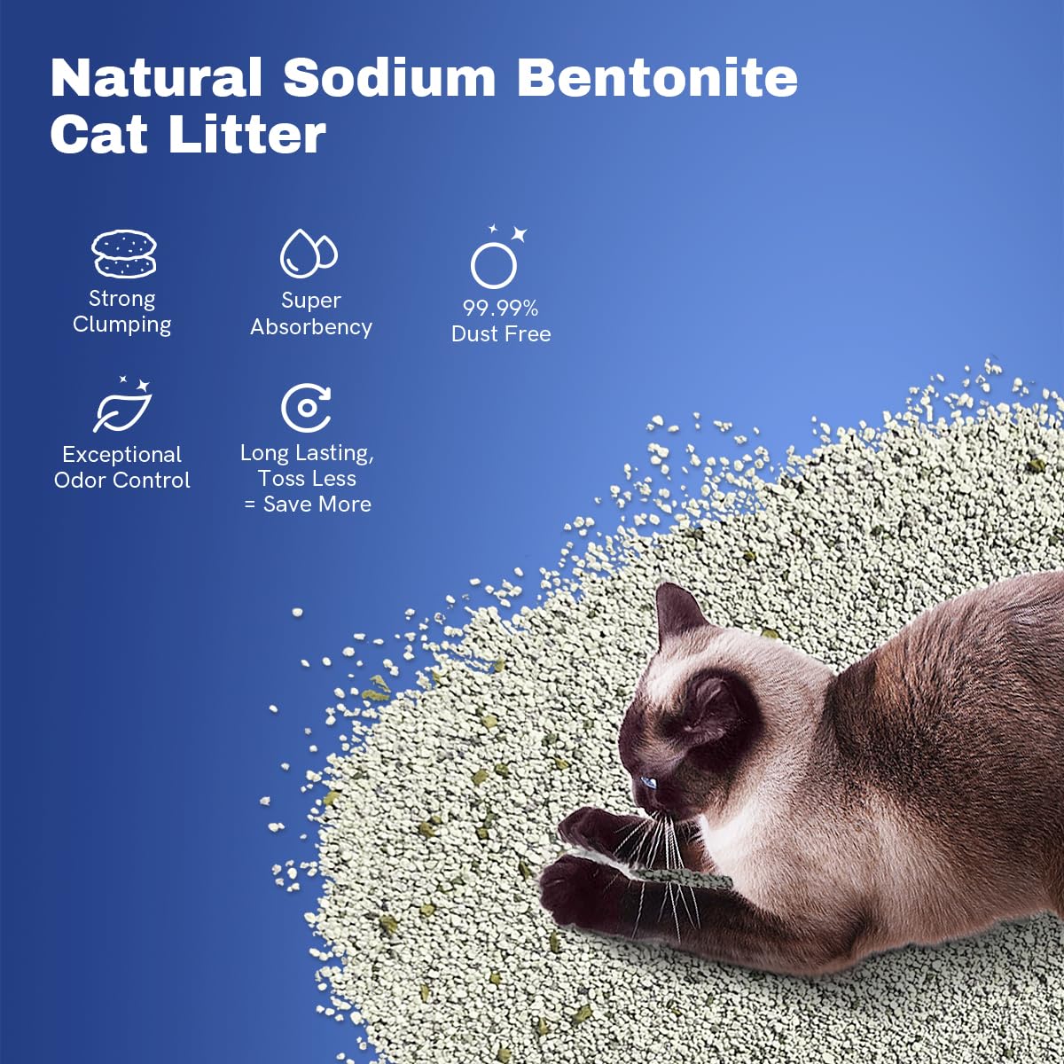 Clumping Bentonite Cat Litter 15 lb K11738