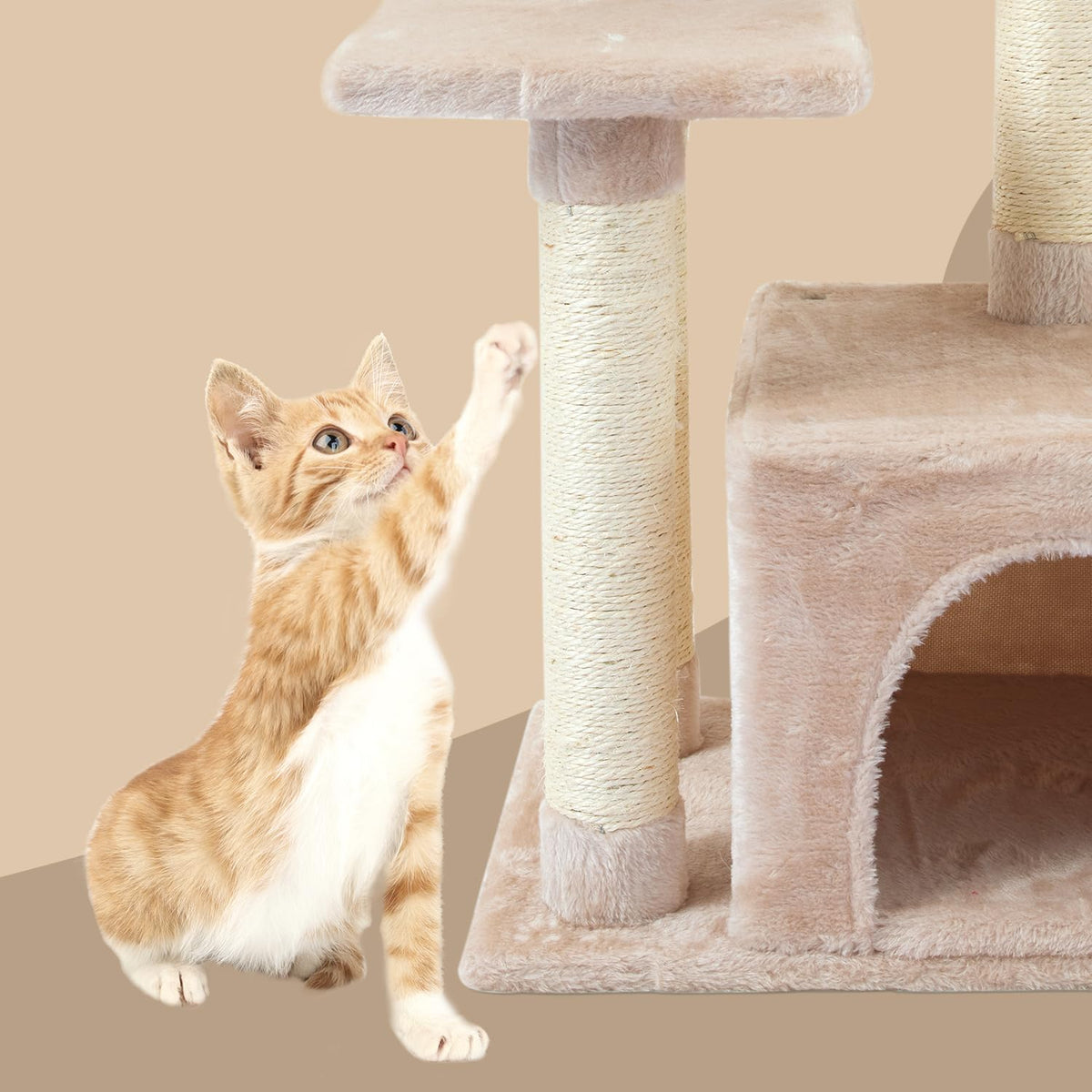 Cat Tree with Sisal Scratching Posts U617
