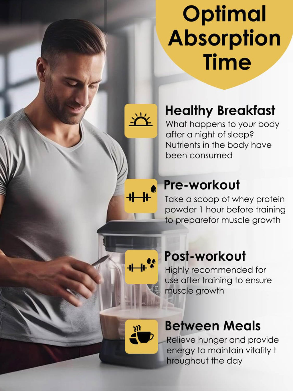 Unflavored Whey & Pea Protein Powder I6528