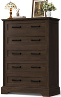Brown 5 Drawer Dresser Z253