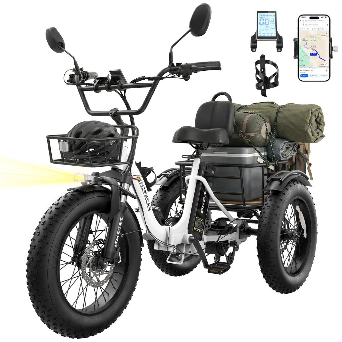 750W Folding Fat Tire Electric Tricycle U49824