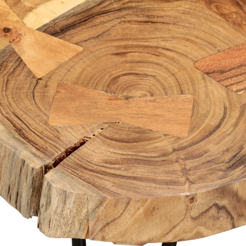 Sheesham Wood Coffee Table with Iron Frame L759740
