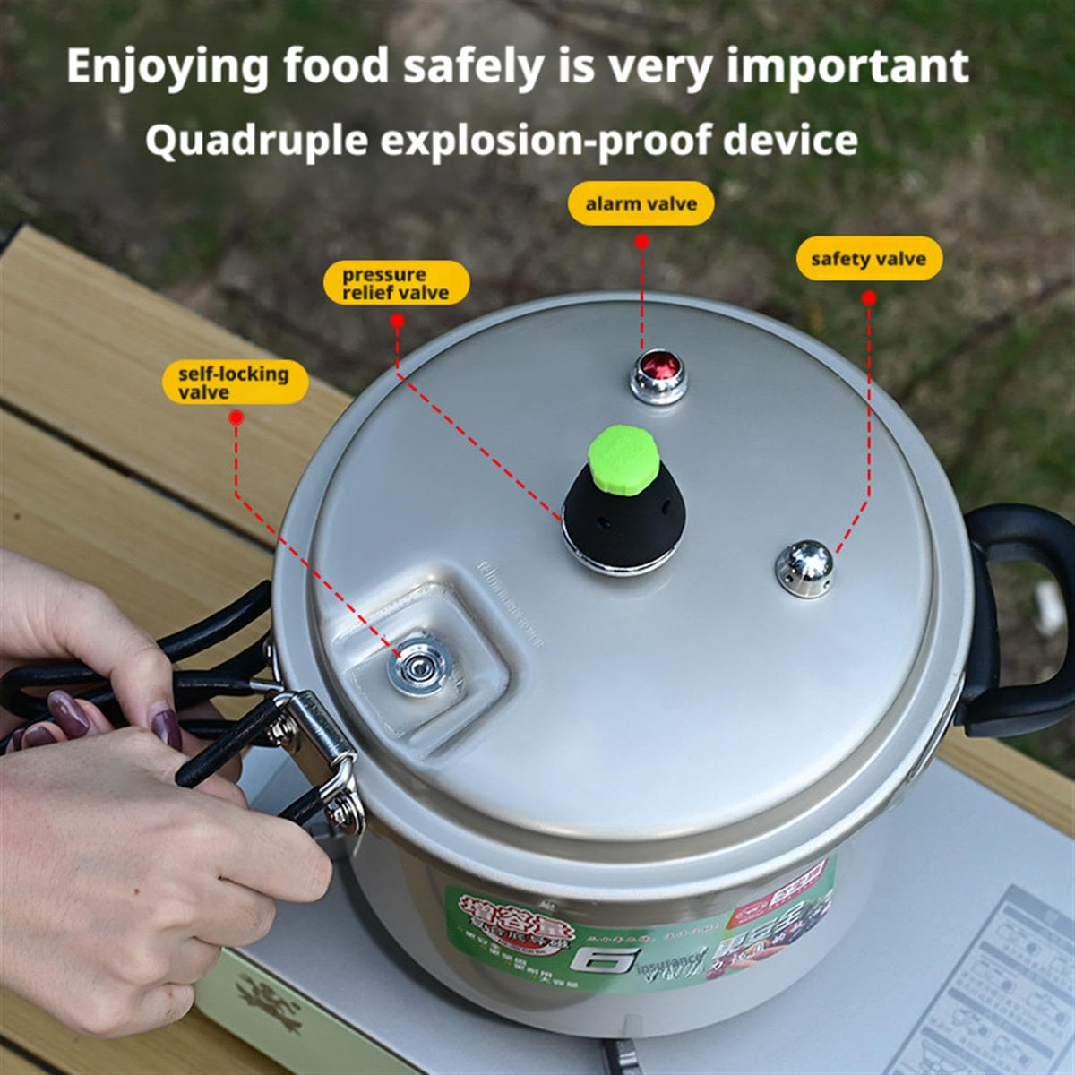 2L Aluminum Alloy Pressure Cooker I860639