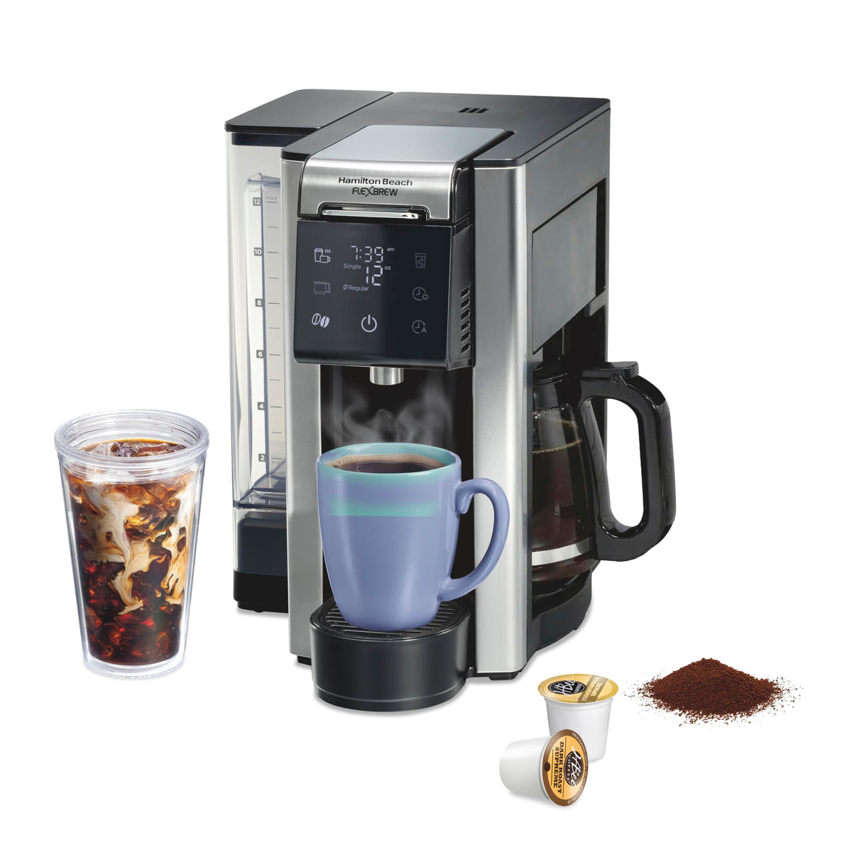 5-in-1 Drip & Single Serve Coffee Maker E7507