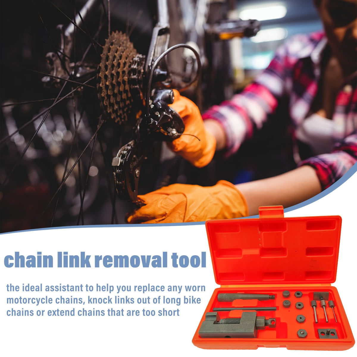 Motorcycle Chain Breaker Tool Kit V621209