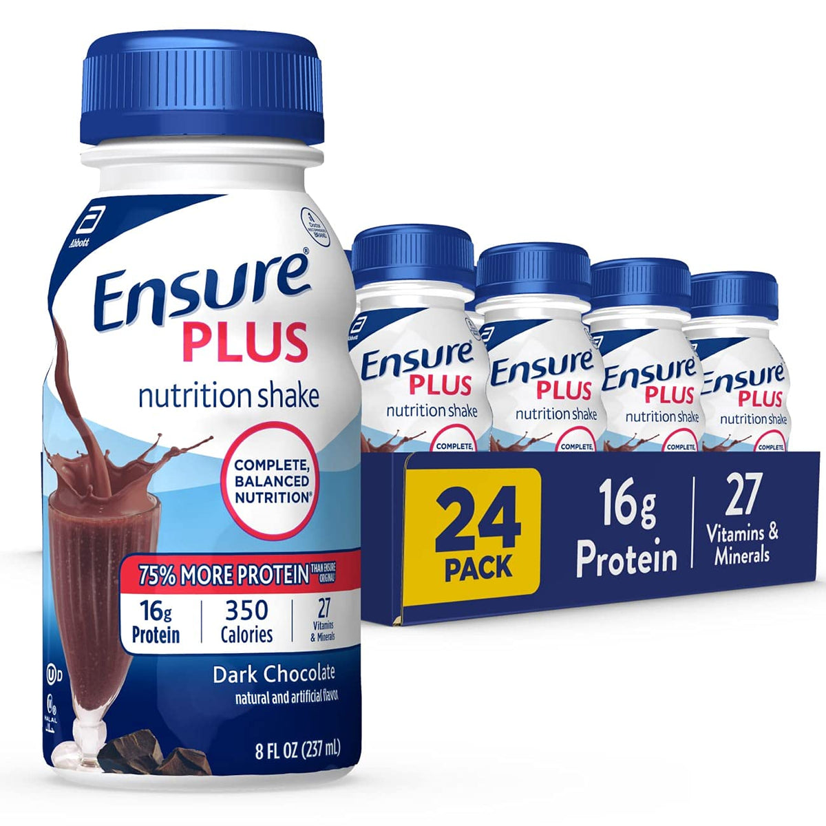 Nutrition Shake, 24 Count, 16g Protein, 8 Fl Oz M396193