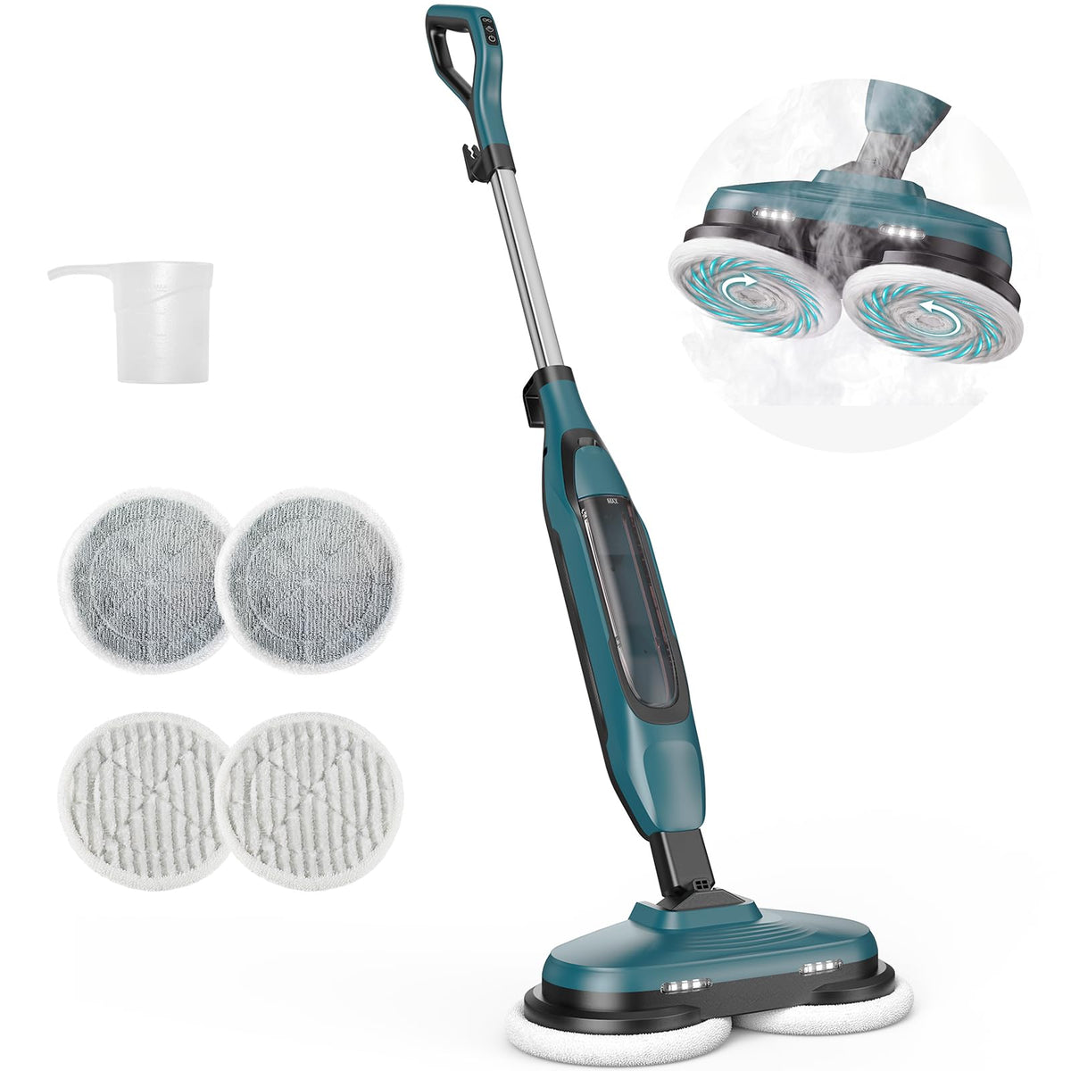 Steam Mop with Rotating Pads, 4 Cleaning Modes Z53263