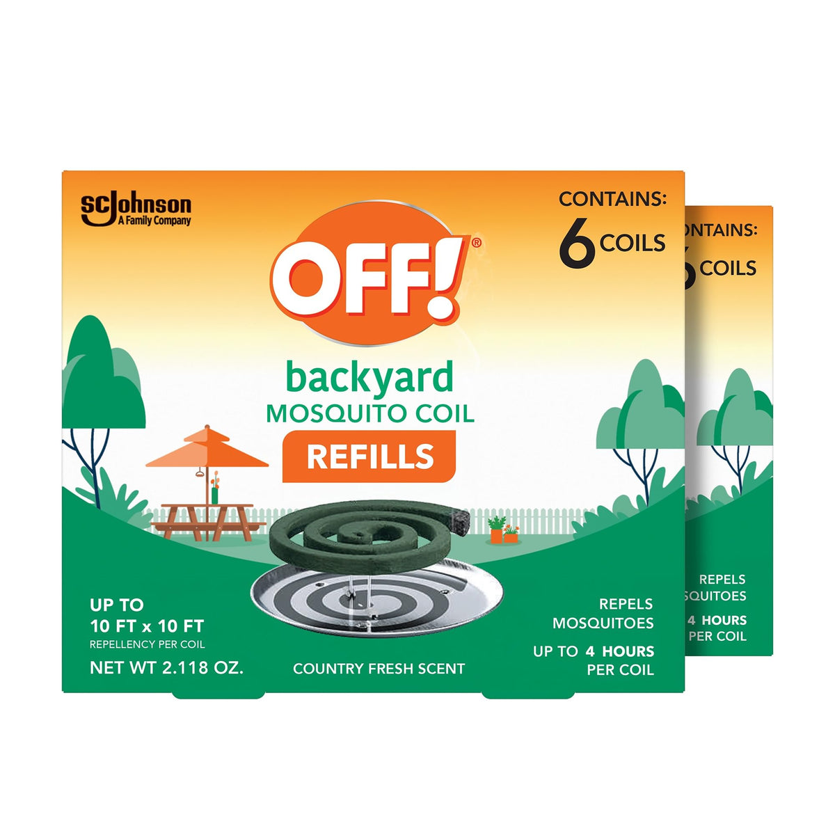 Mosquito Coil Refills 6 Count Pack of 2 A91055