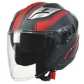 3/4 Open Face Motorcycle Helmet with Double Visor Q857298