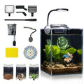 Glass 1.25 Gallon Aquarium Set with Filter LED Light G313116