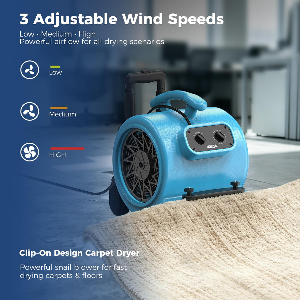 3 Speed Air Mover Carpet Drying Fan X310