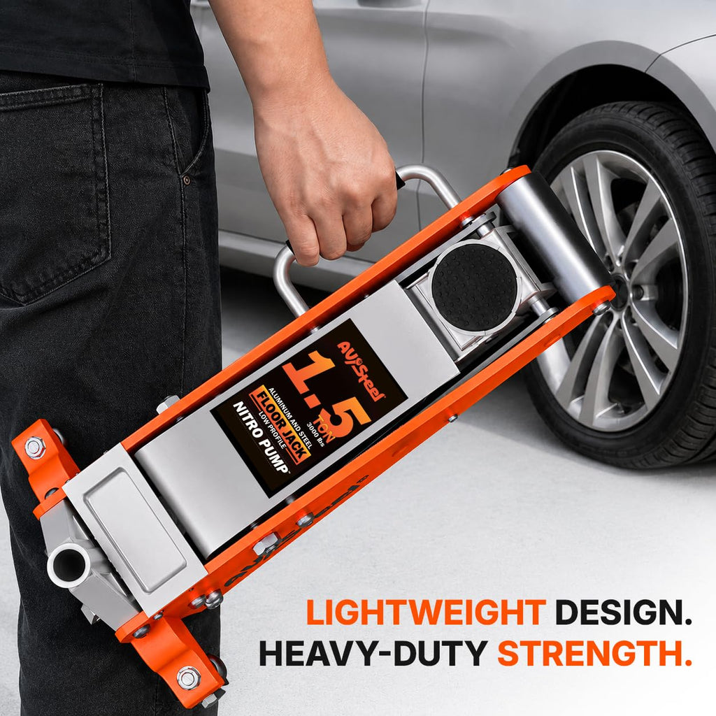 1.5 Ton Aluminum Steel Low Profile Hydraulic Floor Jack C66379
