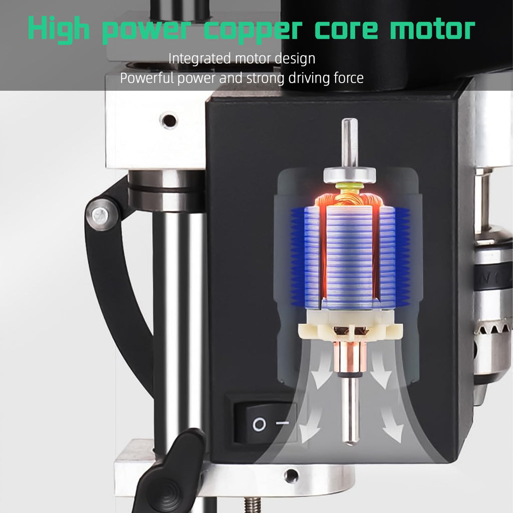 Benchtop Drill Press 0.6-6mm B10 Chuck 7-Speed Adjustable Electric K2201