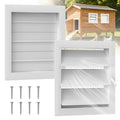 Adjustable Aluminum Alloy Gable Vent with Mesh Screen E9653