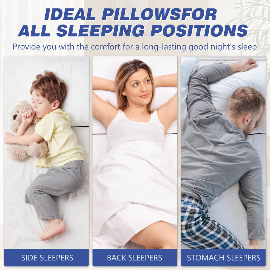 King Size Cooling Microfiber Bed Pillows Set of 2 B81714
