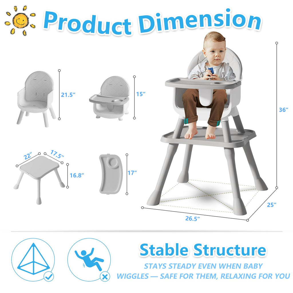 6 in 1 Baby High Chair U151734