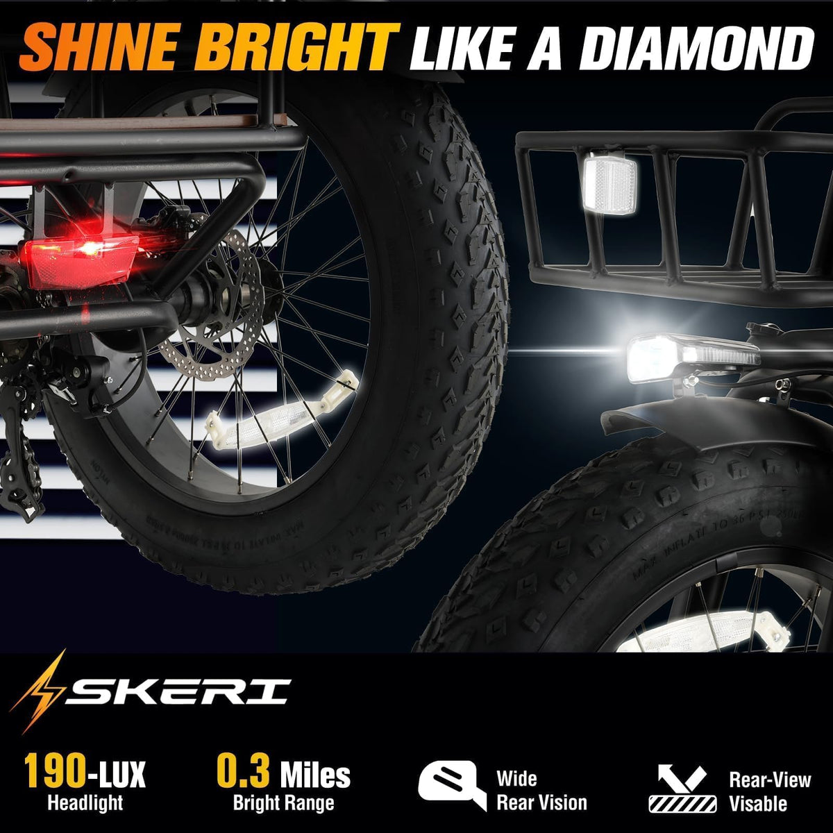 750W Folding Fat Tire Electric Tricycle U49824