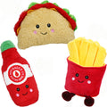 3-Pack Squeaky Plush Dog Chew Toys Set K96328