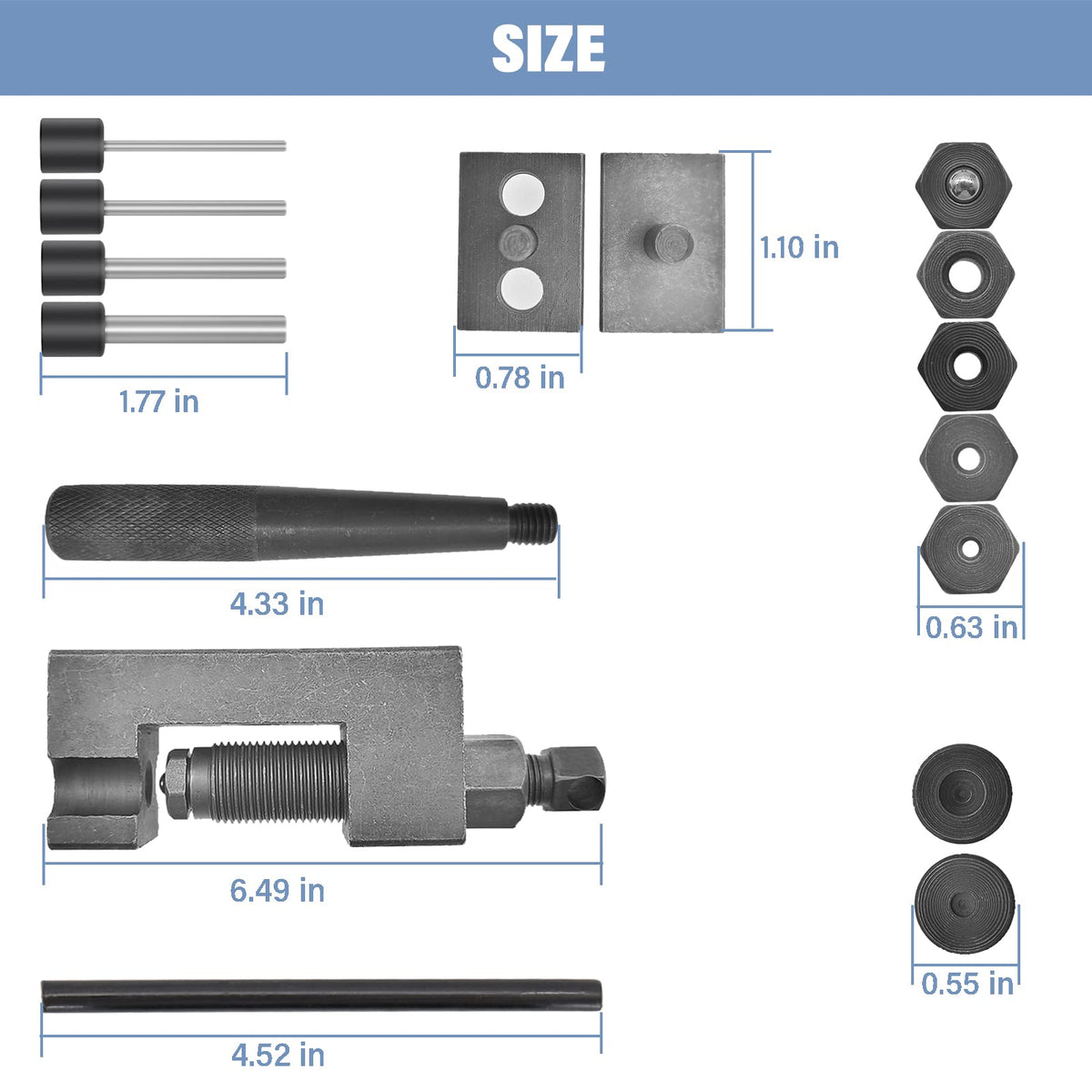 Motorcycle Chain Breaker Tool Kit V621209
