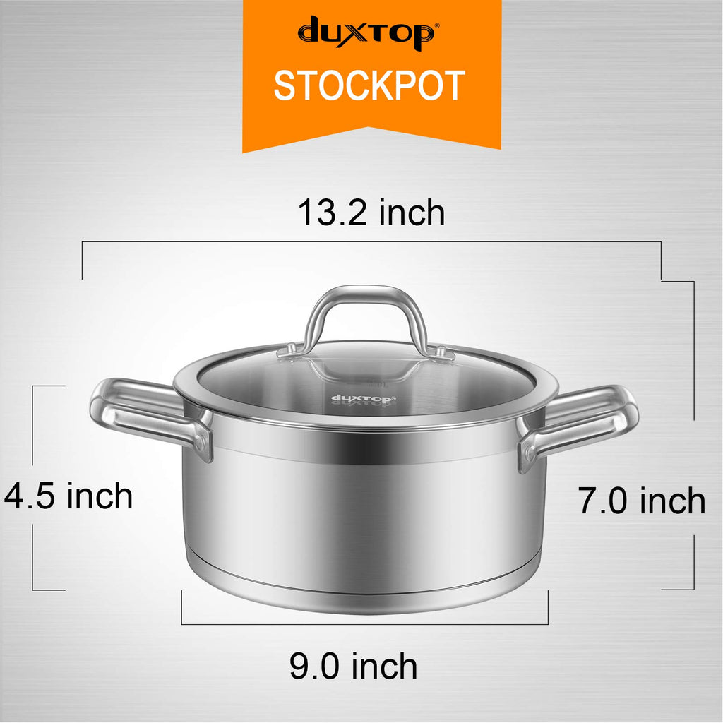 Stainless Steel 4.2 Qt Stock Pot with Lid U19691