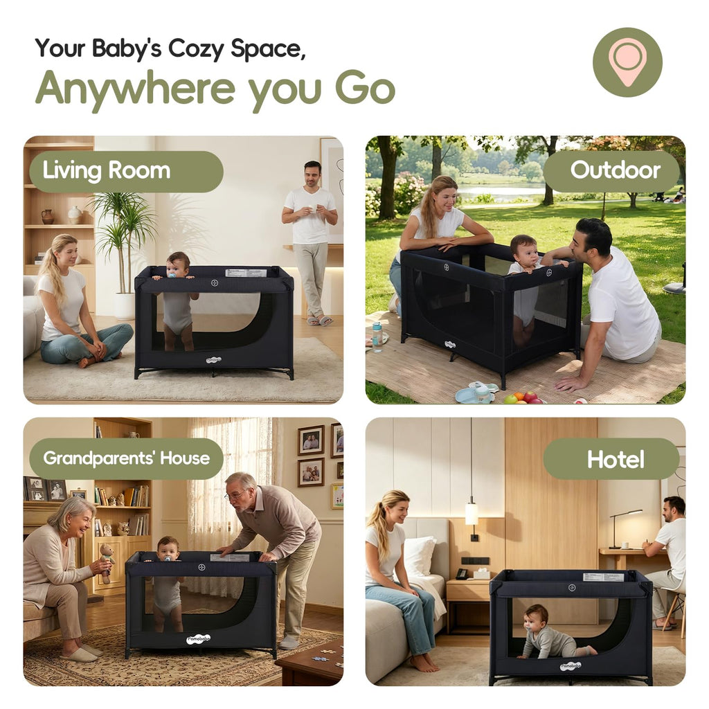 Portable Black Baby Playard F84351