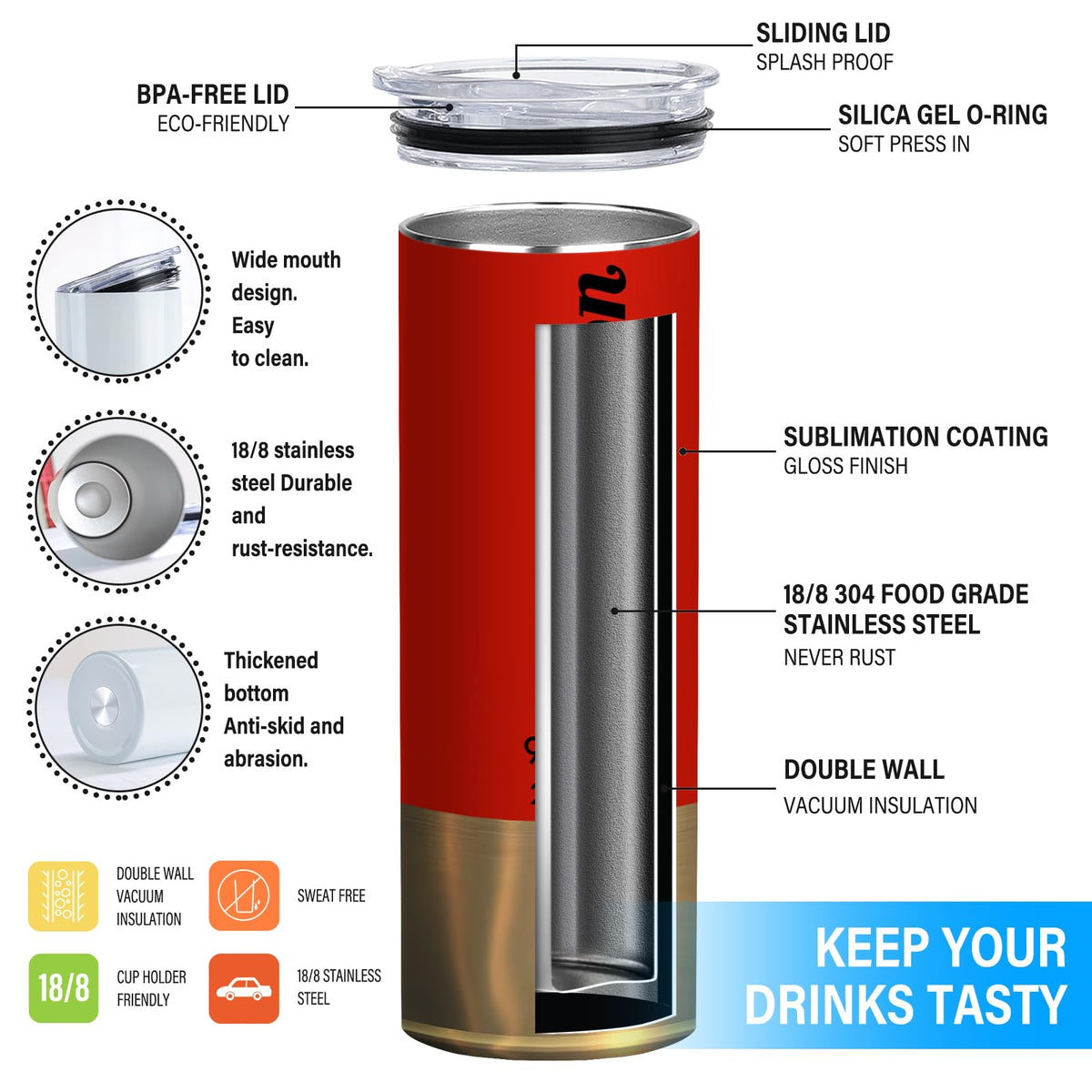 20oz Insulated Tumbler M777