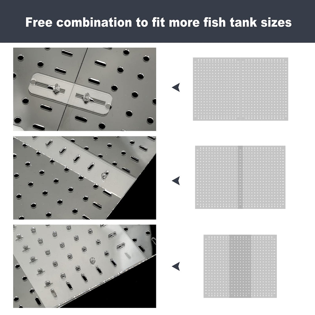 Clear Aquarium Divider with Suction Cups S9970