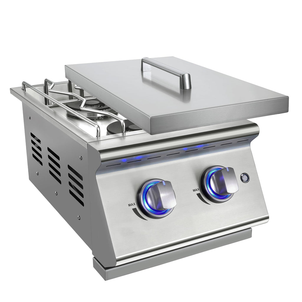 Double Grilling Side Burners 304 Stainless Steel 2 * 15,000BTU B887468
