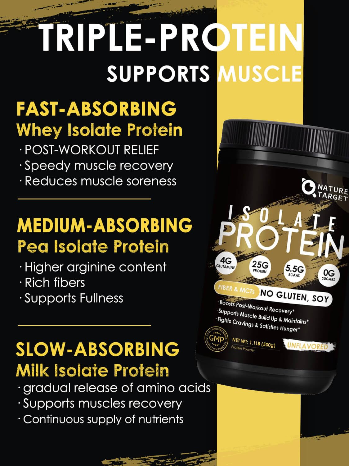 Unflavored Whey & Pea Protein Powder I6528