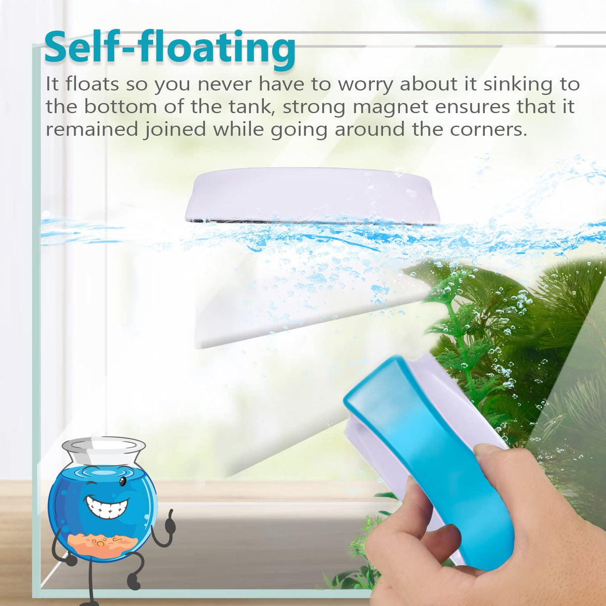 Magnetic Aquarium Glass Cleaner Scrubber G421058