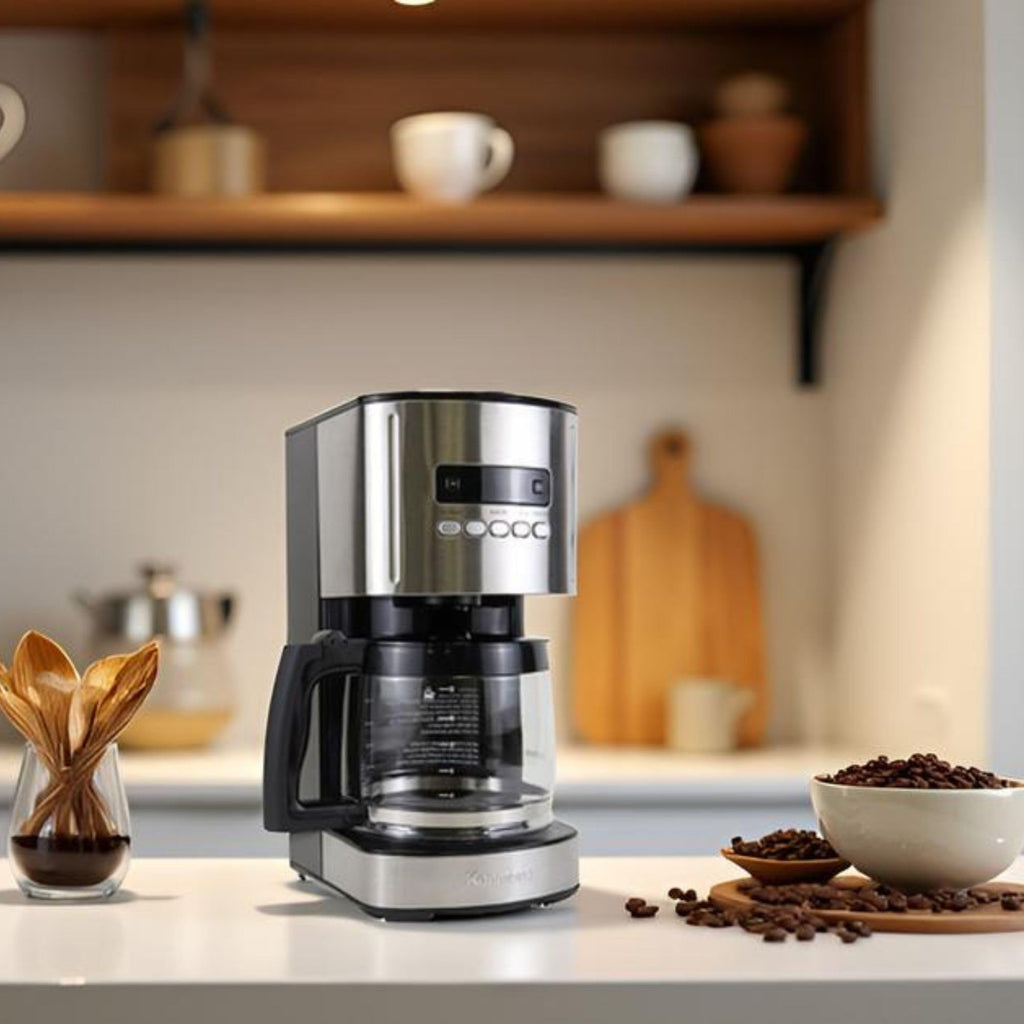 Programmable Drip Coffee Maker with Glass Pot, 12 Cup Black O65480