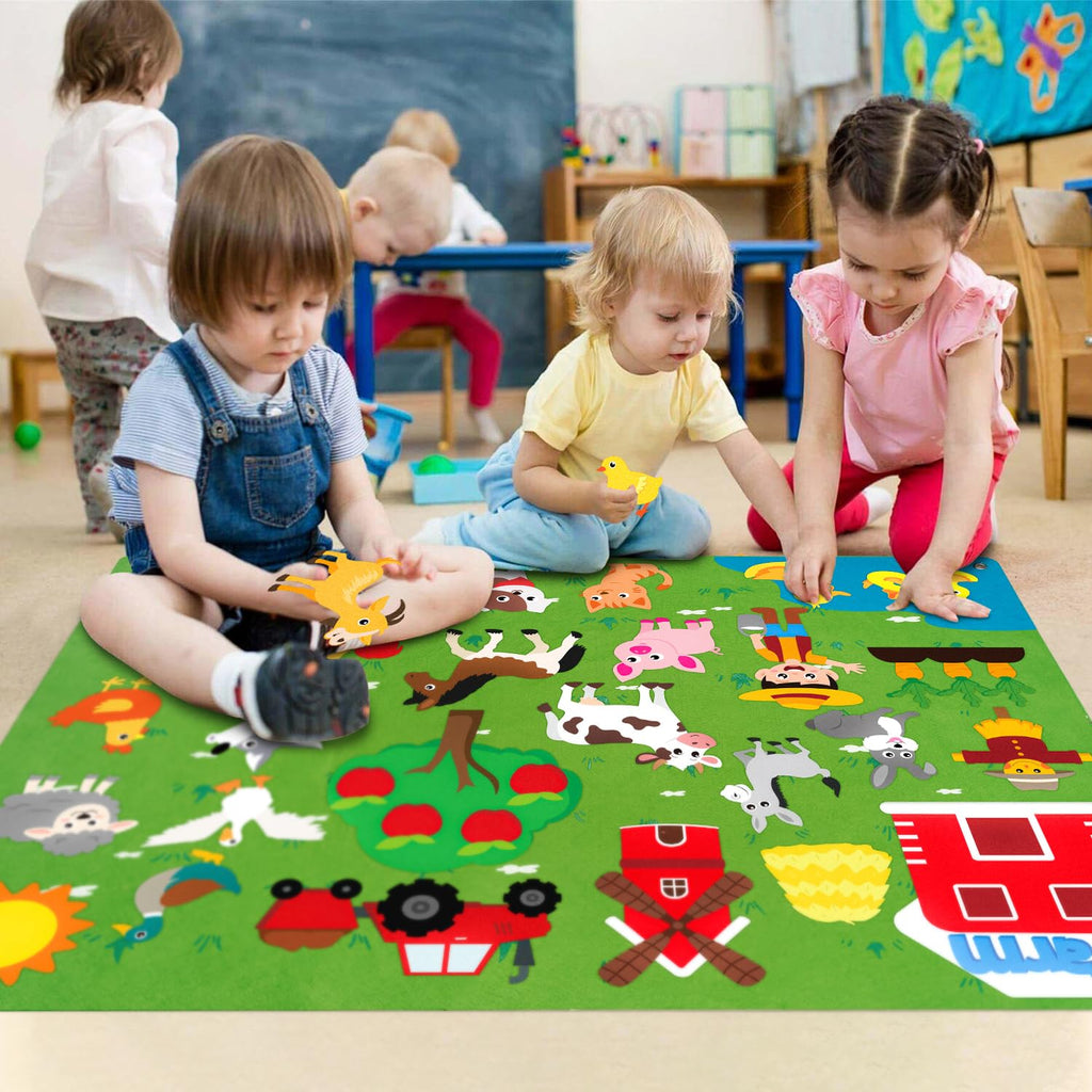 Farm Animals Felt Board Set 38Pcs U2000