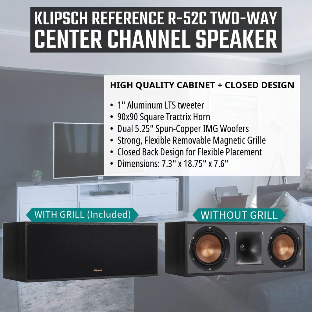 5.1 Home Theater System with Floorstanding, Bookshelf, Channel Speaker and Subwoofer F259115