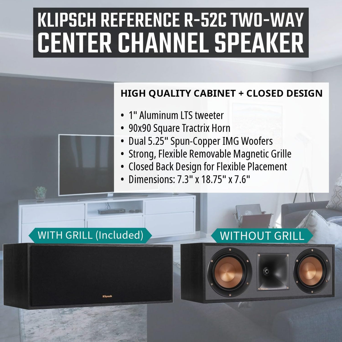 5.1 Home Theater System with Floorstanding, Bookshelf, Channel Speaker and Subwoofer F259115