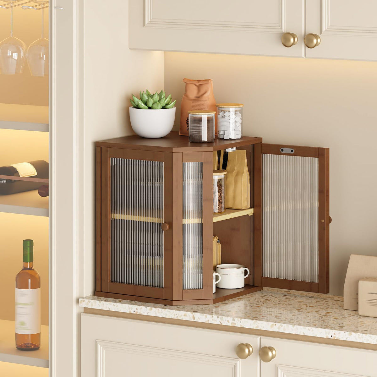 Bamboo 2-Tier Bread Box V13287